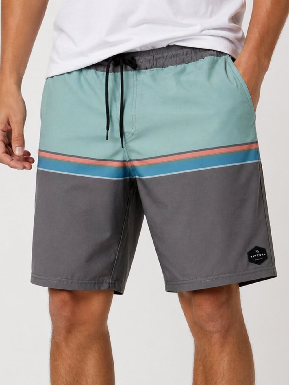 Rip Curl Lay Days Boardshorts Size 36 Mint Grey Swim Trunks